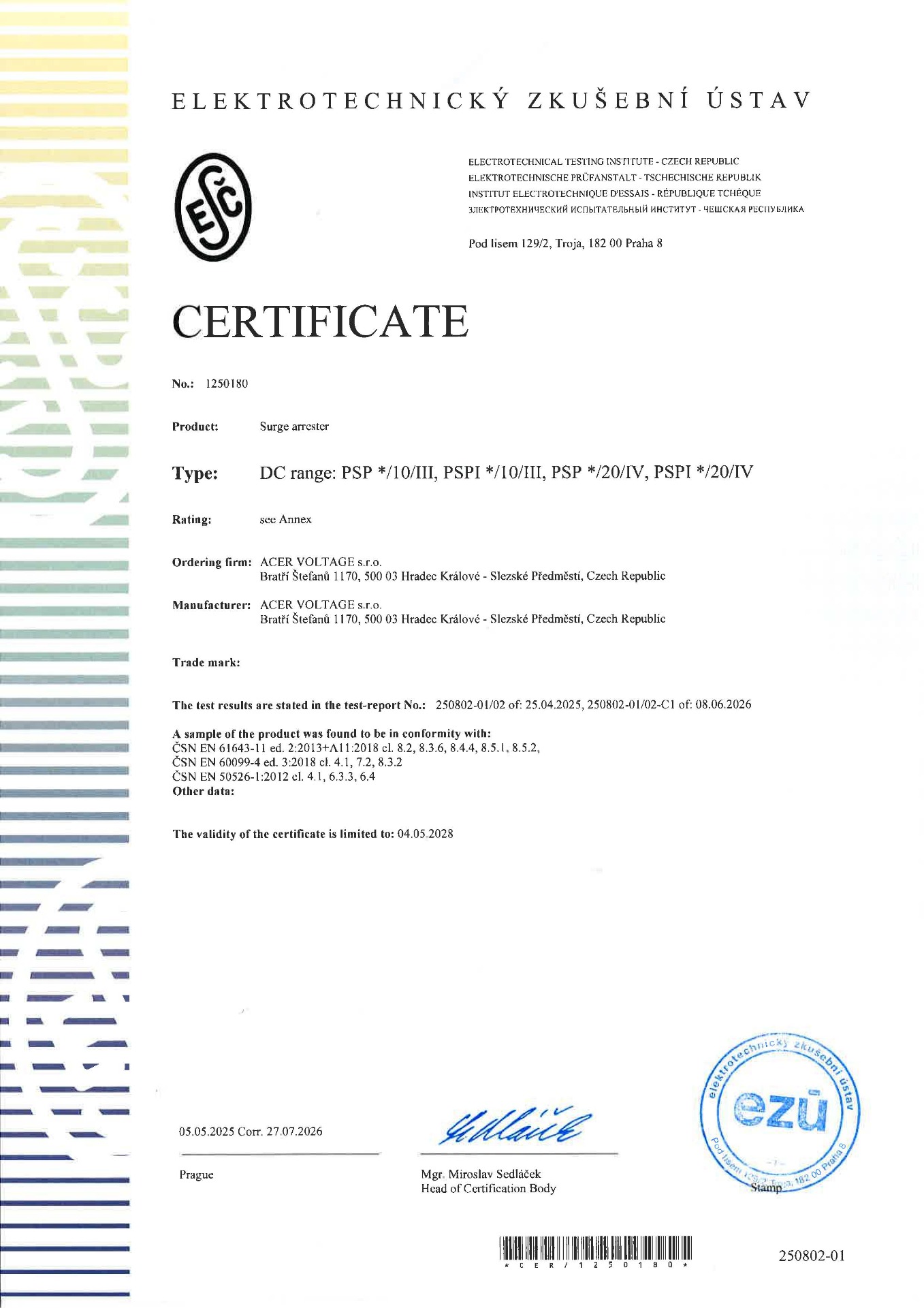 PSP*/10/III, PSP*/20/IV, PSPN */10/III - DC